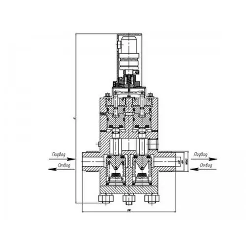 Нержавеющий запорный проходной дистанционно-управляемый стальной клапан 521-35.3221  ИПЛT.49211120-02 
